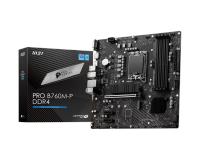 MSI PRO B760M-P DDR4 SOKET 1700 DDR4 4800(OC)PCI-E ,M.2 USB3.2 HDMI,DP,VGA 1x 1G LAN mATX - 1